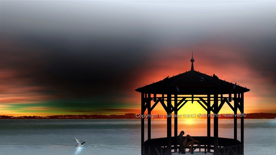 QUIET AND FOG ON THE LAKE