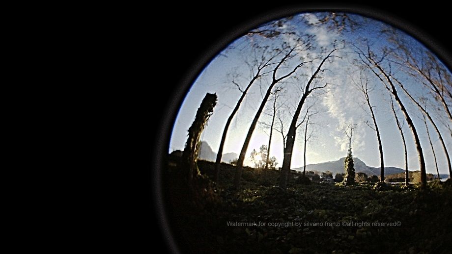 Landscape with 180 ° fisheye additional 15mm.