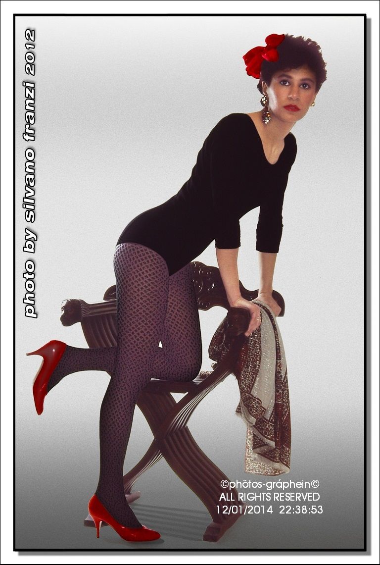 In the pose studio